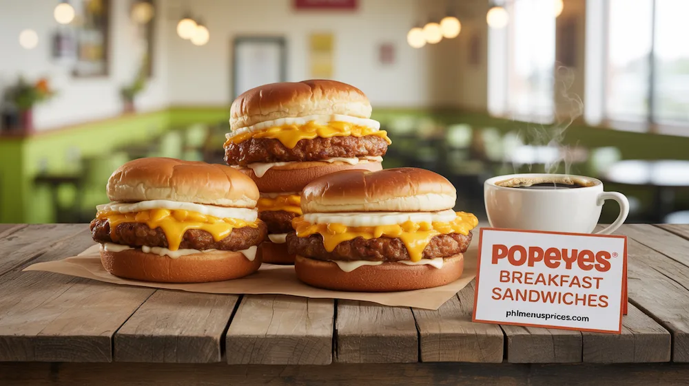 Popeyes Breakfast Sandwiches