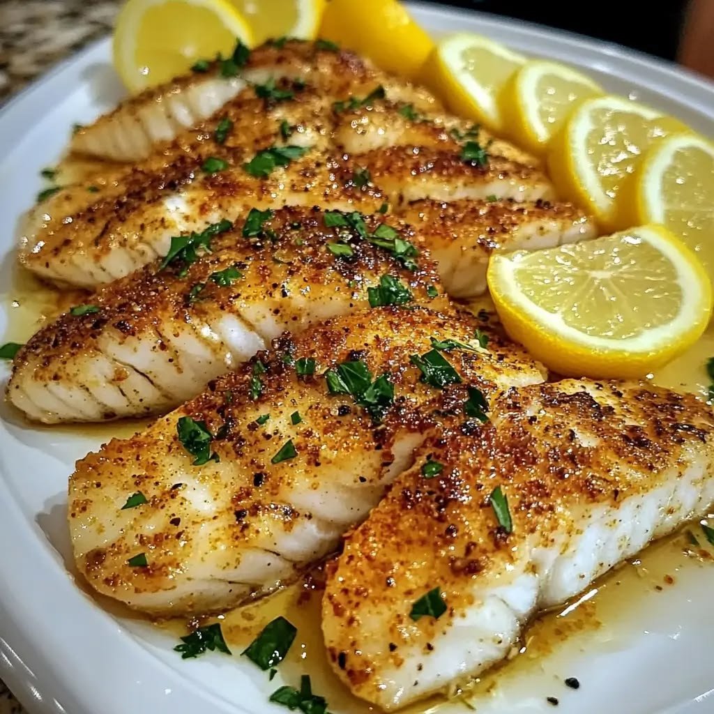 Pan-Seared Lemon Garlic White Fish