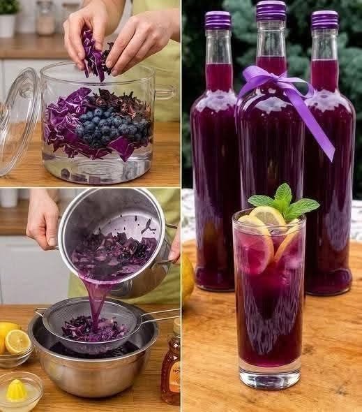 Purple Cabbage & Blueberry Juice Recipe
