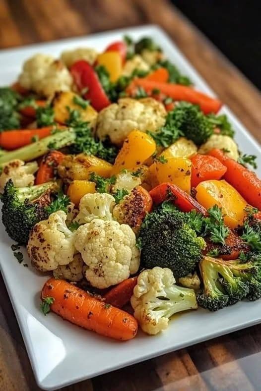 Roasted Rainbow Vegetables