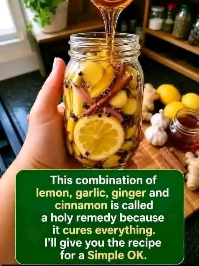 Lemon, Garlic, Ginger & Cinnamon Wellness Drink