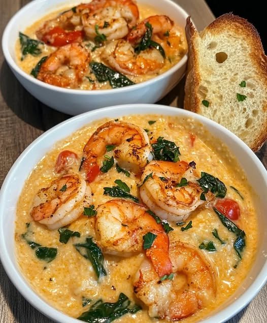 Creamy Tuscan Shrimp Soup