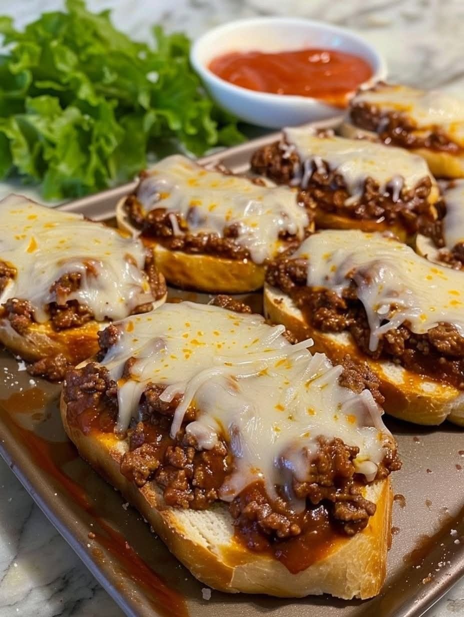 Cheesy Sloppy Joe Texas Toast