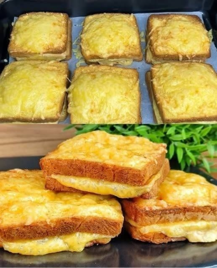 Cheesy Baked Sandwich Recipe