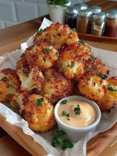Garlic Parmesan Roasted Cauliflower Recipe