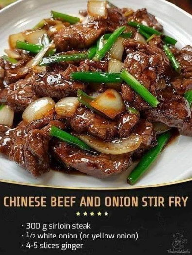 Chinese Beef and Onion Stir Fry Recipe