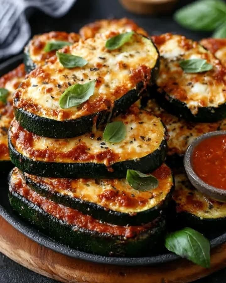 Mediterranean Baked Zucchini with Mozzarella, Cherry Tomatoes & Garlic Herbs