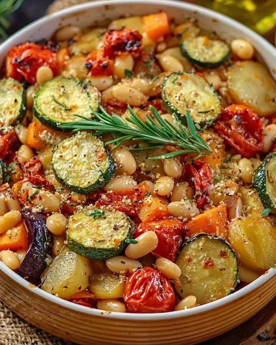 Rustic Roasted Vegetable Bake with… – Recipes by Rosie